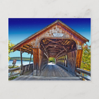 Carte Postale Pont couvert | Squam River Bridge, Ashland, NH