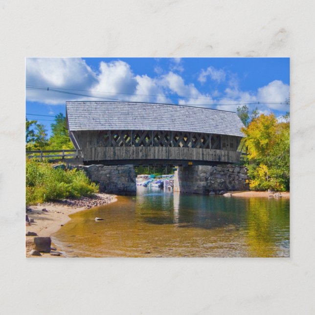 Carte Postale Pont couvert | Squam River Bridge, Ashland, NH (Devant)