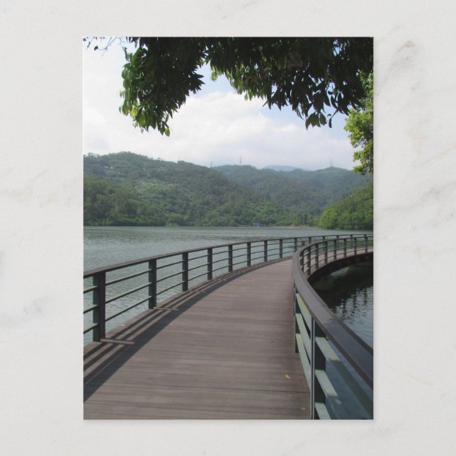 Carte Postale Pont cyclable sur l'eau (Devant)