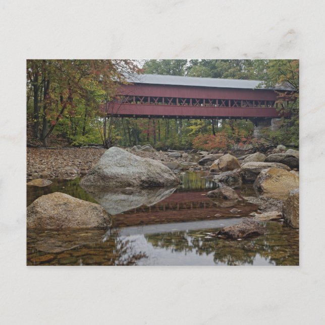 Carte Postale Pont d'Albany, juste au large du Kancamagus (Devant)