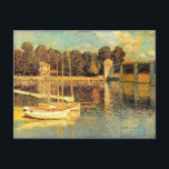Carte Postale Pont d'Argenteuil Claude Monet<br><div class="desc">Pont à Argenteuil Claude Monet. 1878. Reproduction d'oeuvres d'art célèbres dans le domaine public.</div>
