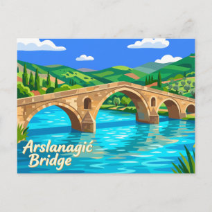 Carte Postale Pont d'Arslanagić Bosnie-Herzégovine