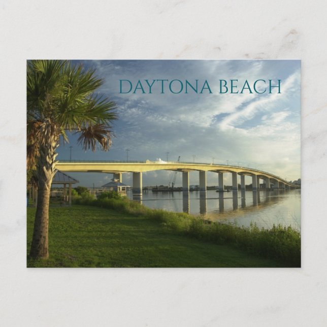 Carte Postale Pont de Broadway, rivière Halifax, Daytona Beach,  (Devant)