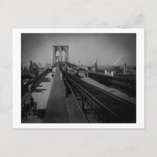 Carte Postale Pont de Brooklyn vintage avant 1900