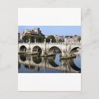 Carte Postale Pont de Castel st Angelo, Rome, Italie