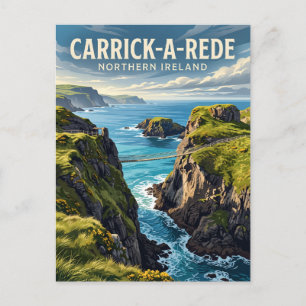 Carte Postale Pont de corde de Carrick-a-Rede Irlande du Nord