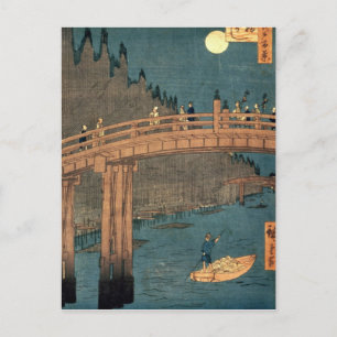 Carte Postale Pont de Kyoto au clair de lune