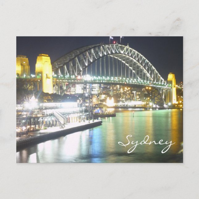 Carte Postale pont de la baie de sydney reflète (Devant)