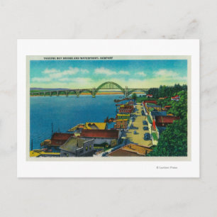 Carte Postale Pont de la baie Yaquina et bord de mer Newport, OU