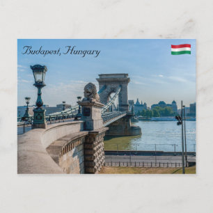 Carte Postale Pont de la Chaîne Széchenyi à Budapest, Hongrie