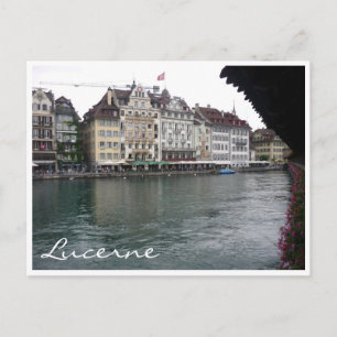 Carte Postale pont de la chapelle de Lucerne