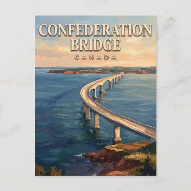 Carte Postale Pont de la Confédération Borden-Carleton Canada (Devant)