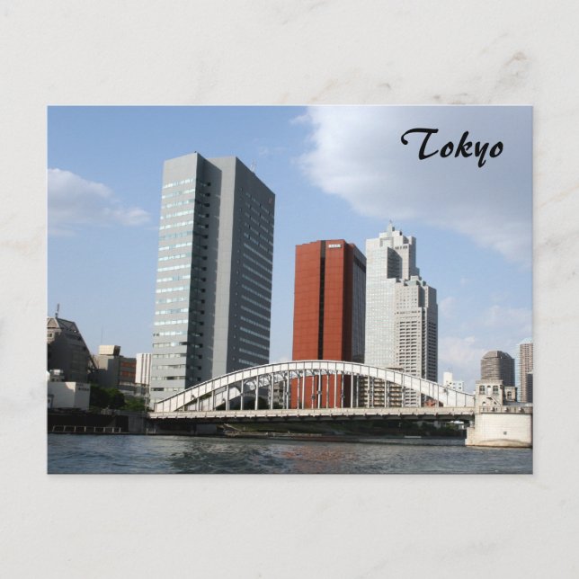 Carte Postale pont de la rivière tokyo (Devant)