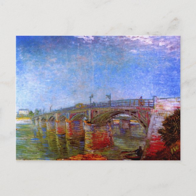 Carte Postale Pont de la Seine à Asnières (F240)Van Gogh Art (Devant)