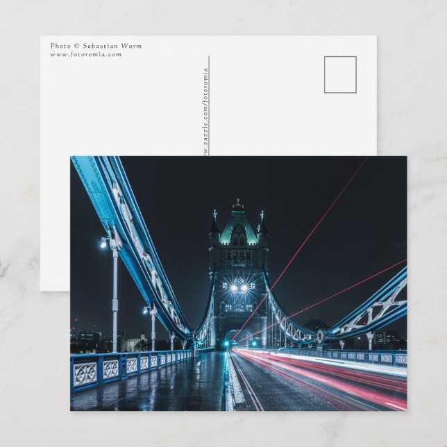 Carte Postale Pont de la Tour Londres (Devant / Derrière)