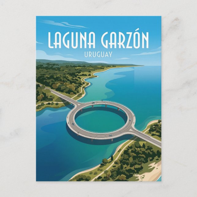 Carte Postale Pont de Laguna Garzón (Devant)
