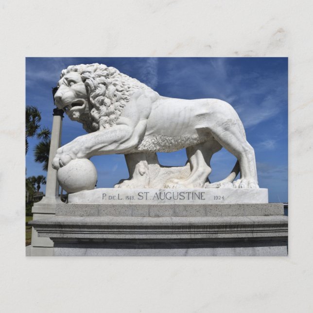 Carte Postale Pont de Lions Sculpture (Devant)