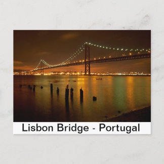Carte Postale Pont de Lisbonne - Portugal