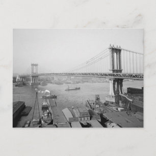 Carte Postale Pont de Manhattan, 1909