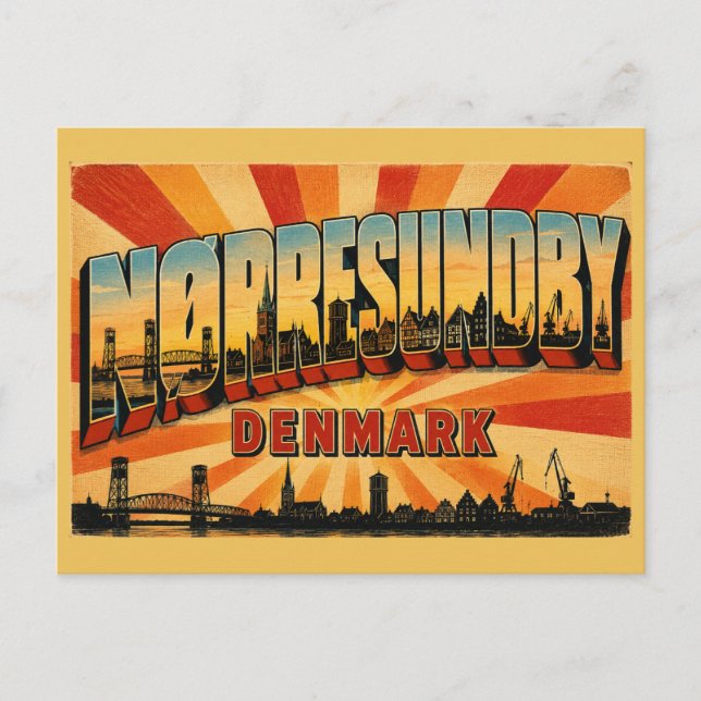 Carte Postale Pont de Nørresundby Danemark (Devant)