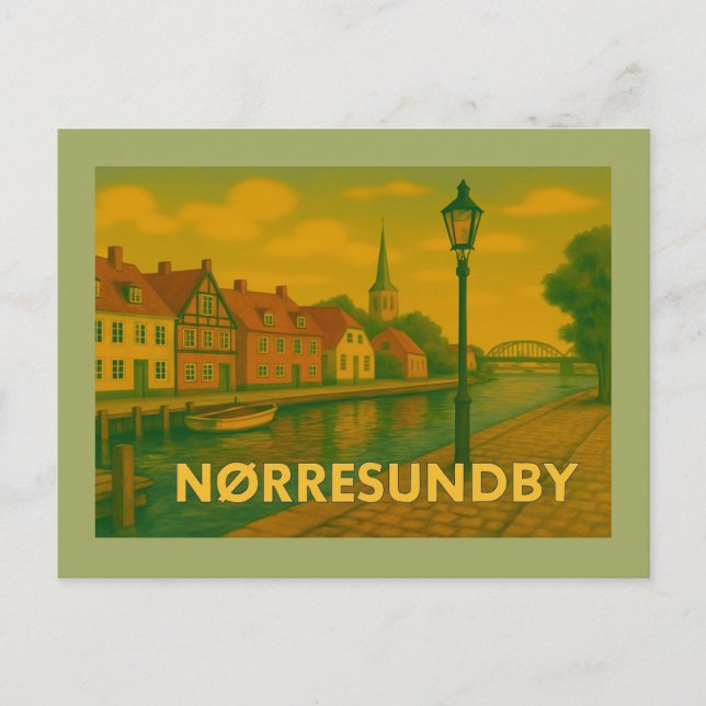Carte Postale Pont de Nørresundby Danemark (Devant)
