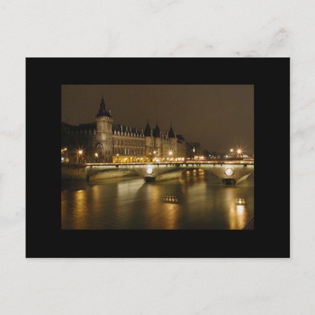Carte Postale Pont de nuit (Devant)