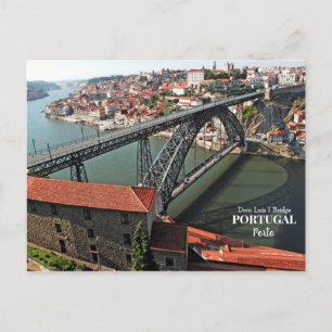 Carte Postale Pont de Porto au-dessus du fleuve Douro, Portugal