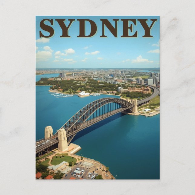 Carte Postale Pont de Sydney Harbour Australie (Devant)