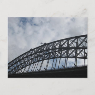 Carte Postale Pont de Sydney Harbour avec le drapeau australien