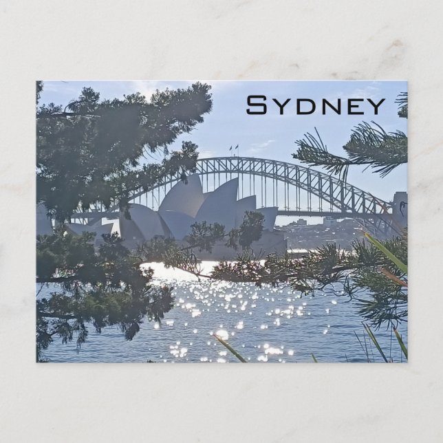 Carte Postale Pont de Sydney Harbour et Opéra de Sydney (Devant)