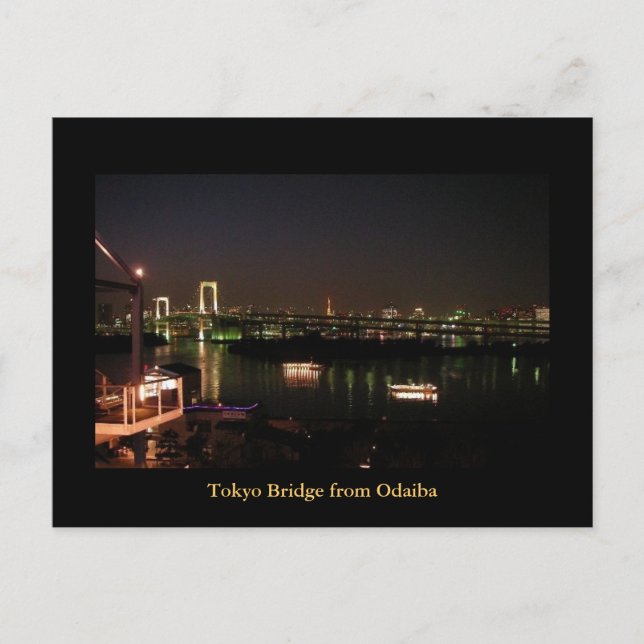 Carte Postale Pont De Tokyo De Odaiba, Tokyo Japon (Devant)