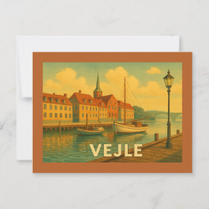 Carte Postale Pont de Vejle Danemark