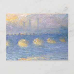 Carte Postale Pont de Waterloo, temps couvert   1904