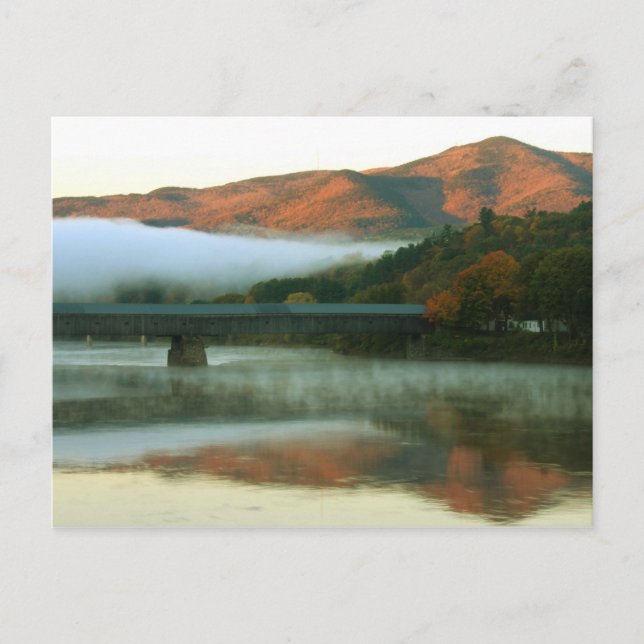 Carte Postale Pont de Windsor-Cornish Mont Ascutney Sunrise (Devant)