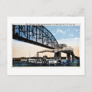 Carte Postale Pont des marchands, Mississippi River, St. Louis,