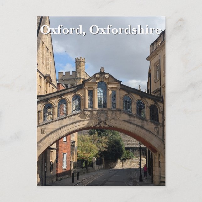 Carte Postale Pont des Soupirs à Oxford (Devant)