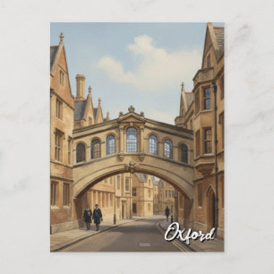Carte Postale Pont des Soupirs de l'Université d'Oxford Voyage e