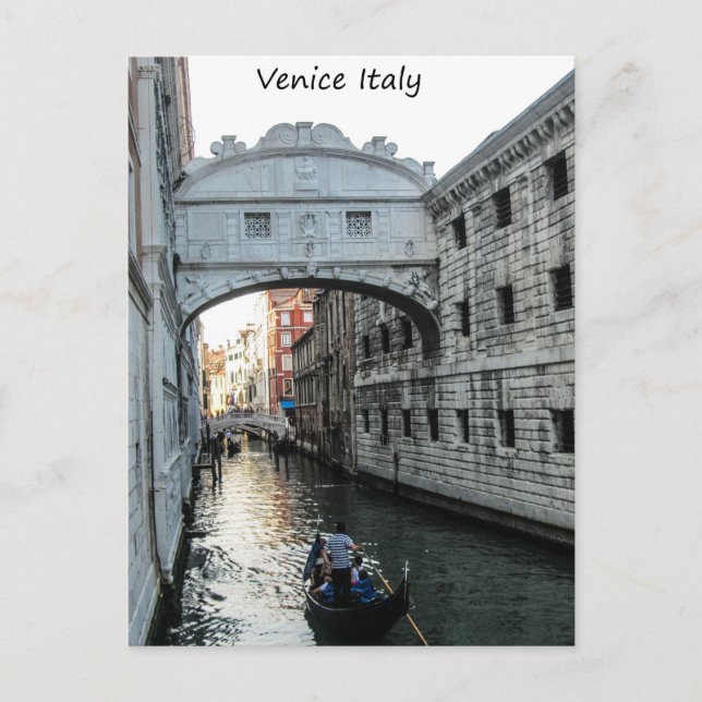 Carte Postale Pont des Soupirs Venise (Devant)