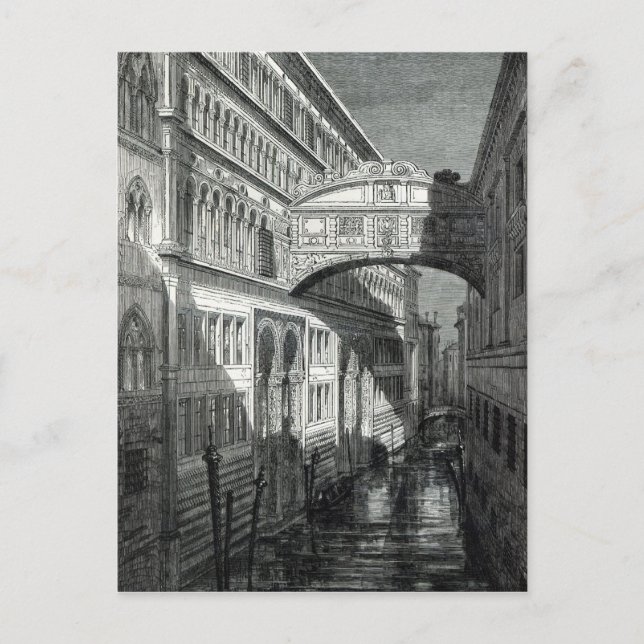 Carte Postale Pont des Soupirs, Venise (Devant)