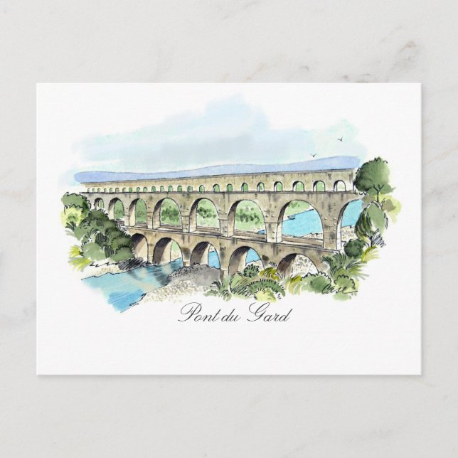 Carte postale Pont Du Gard (Devant)