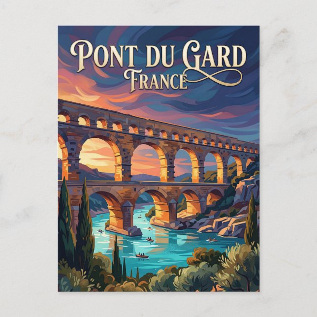 Carte Postale Pont du Gard France (Devant)