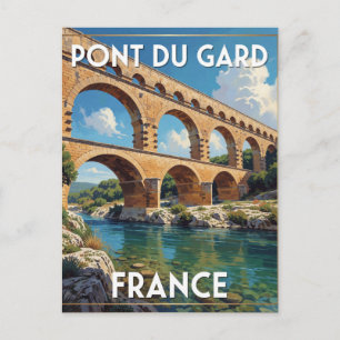 Carte Postale Pont Du Gard Pont Romain France Paysage Scénique
