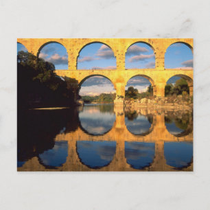 Carte Postale Pont du Gard, rivière Gardon, Gard, Languedoc,