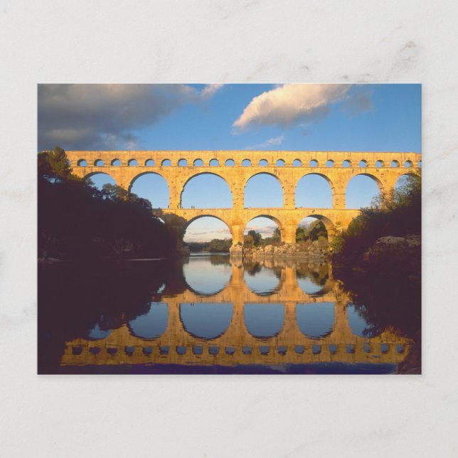 Carte Postale Pont du Gard, rivière Gardon, Gard, Languedoc, (Devant)