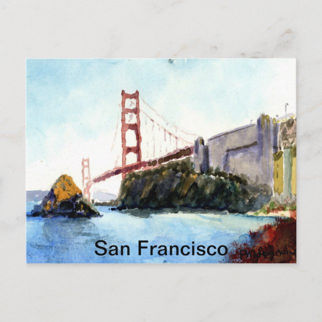 Carte Postale Pont du Golden Gate de San Francisco (Devant)