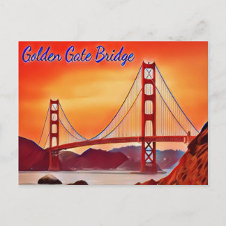 Carte Postale Pont du Golden Gate de San Francisco