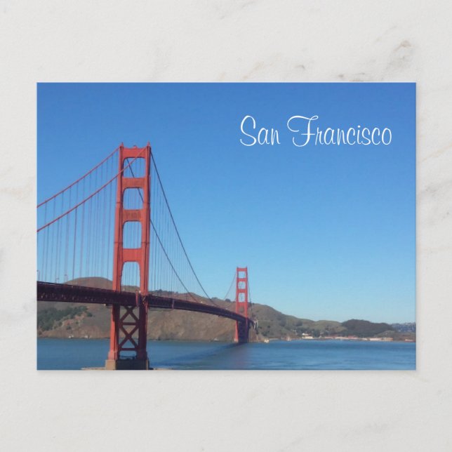Carte Postale Pont du Golden Gate de San Francisco (Devant)