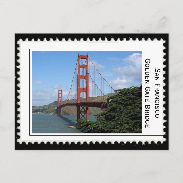 Carte Postale Pont du Golden Gate de San Francisco (Devant)