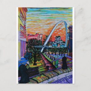 Carte Postale Pont du millénaire de Gateshead de Newcastle