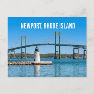 Carte Postale Pont du phare du port de Newport Rhode Island RI